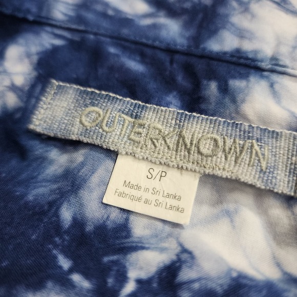 Outerknown BBQ Shirt Lapis Men's Button Up Short Sleeve Size Small NWT - Picture 3 of 6